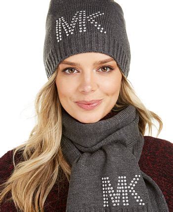 michael kors scarf and hat|michael kors hats for women.